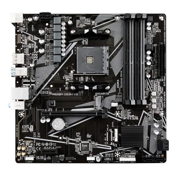 Материнская плата Gigabyte A520M K V2 (rev. 1.1) Материнская плата Gigabyte A520M K V2 (rev. 1.1)