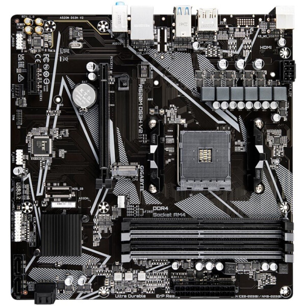 Материнская плата Gigabyte A520M K V2 (rev. 1.1) Материнская плата Gigabyte A520M K V2 (rev. 1.1)