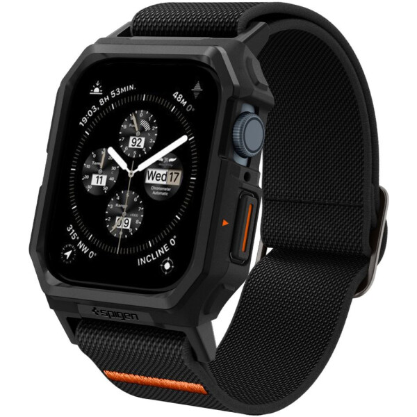 Ремешок с чехлом SPIGEN LITE FIT PRO для APPLE WATCHMATTE BLACK ACS07103