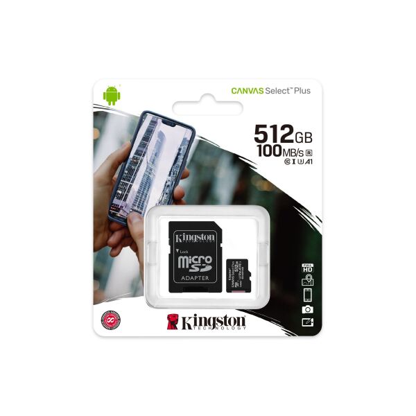 Карта памяти Kingston Canvas Select Plus microSDXC 512GB (SDCS2/512GB) Карта памяти Kingston Canvas Select Plus microSDXC 512GB (SDCS2/512GB)