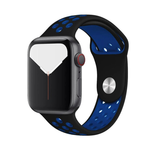 Ремешок Bingo Sport для APPLE Watch 42/44/45mm (S) Черный с синим