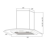Вытяжка Germes Alt sensor (50, LED, нерж. сталь) Вытяжка Germes Alt sensor (50, LED, нерж. сталь)