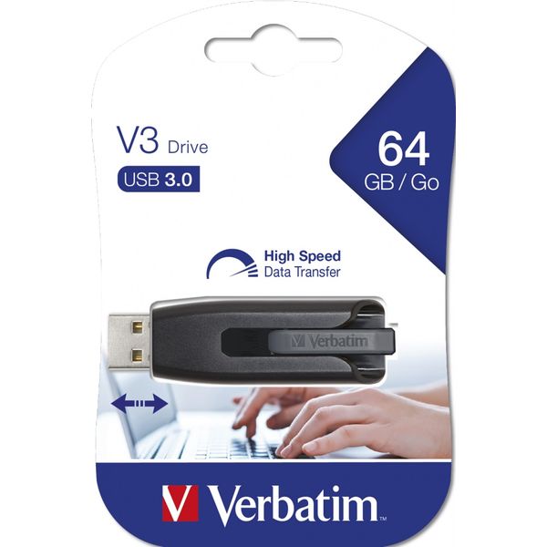 USB Flash Verbatim Store 'n' Go V3 Black 49174 USB Flash Verbatim Store 'n' Go V3 Black 49174