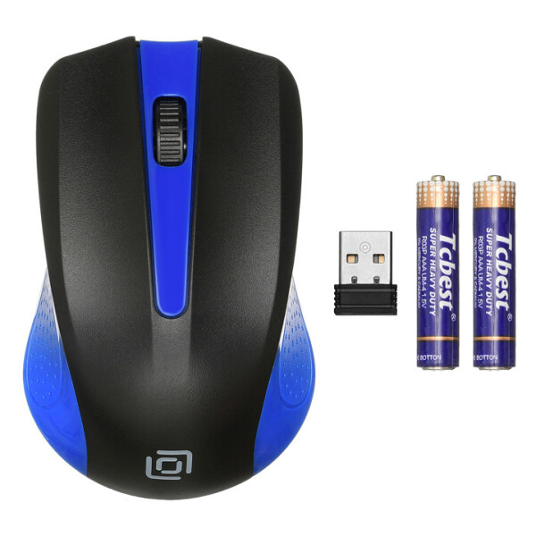 Мышь Oklick 485MW (черный/синий) Мышь Oklick 485MW (черный/синий)