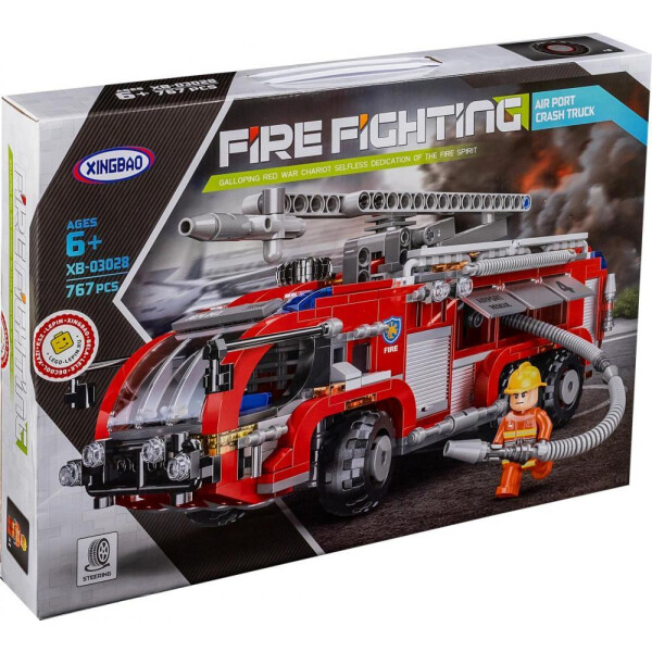 

Игры, игрушки XingBao, Конструктор XingBao XB-03028 Пожарный аэродромный автомобиль