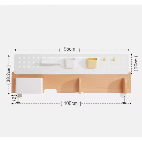 Полка с подставкой для книг Ergosmart Wooden Space S Полка с подставкой для книг Ergosmart Wooden Space S