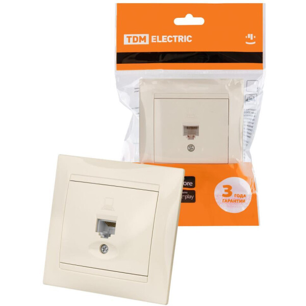 Розетка компьютерная TDM Electric Лама SQ1815-0116