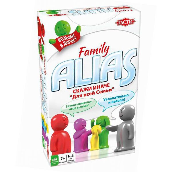 

Игры, игрушки Tactic, Настольная игра Tactic Alias Family. Скажи иначе для всей семьи 2 (компактная версия)