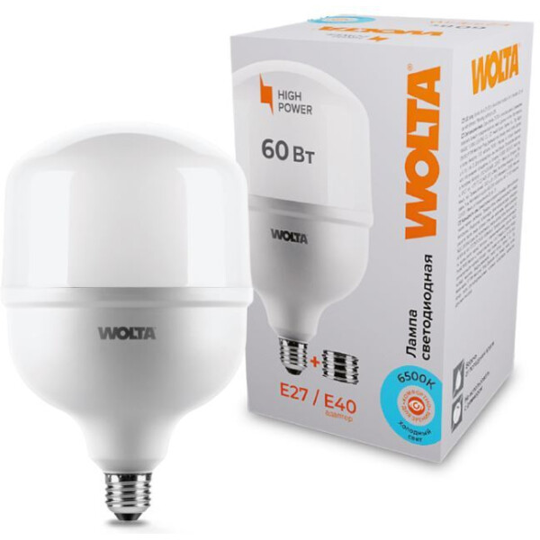 Лампочка Wolta 25WHP60E27/40 60Вт 6500К Е27/Е40