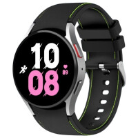 Ремешок Bingo Stitch для SAMSUNG Galaxy Watch3 41mm/4/4 Classic/5/5 Pro (черный с зеленым) Ремешок Bingo Stitch для SAMSUNG Galaxy Watch3 41mm/4/4 Classic/5/5 Pro (черный с зеленым)