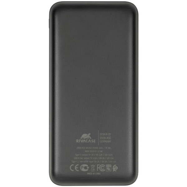 Внешний аккумулятор RIVACASE VA2102 (20000 mAh) черный Внешний аккумулятор RIVACASE VA2102 (20000 mAh) черный