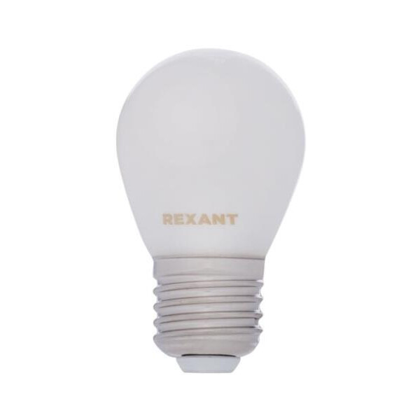 Лампа филаментная REXANT 604-136 Шарик GL45 9,5Вт 915Лм 4000K E27 матовая колба