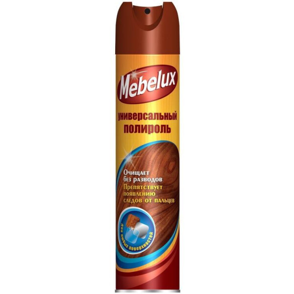 Полироль для мебели Мебелюкс (Mebelux) для любых поверхностей 300см3