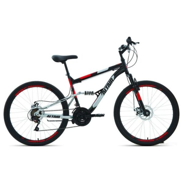 

Велосипеды, беговелы Altair, Велосипед Forward Altair MTB FS 26 2.0 D 2022 / RBK22AL26067 (16, черный/красный)