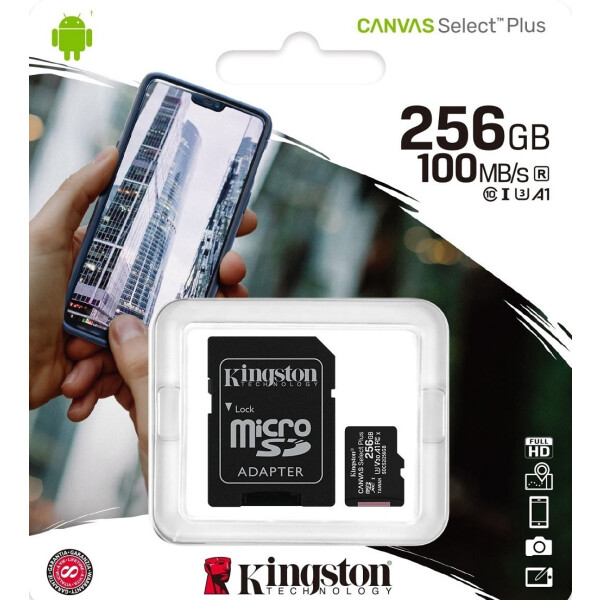 Карта памяти Kingston Canvas Select Plus microSDXC 256GB (SDCS2/256GB) Карта памяти Kingston Canvas Select Plus microSDXC 256GB (SDCS2/256GB)