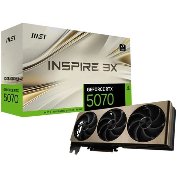 Видеокарта MSI GeForce RTX 5070 12G Inspire 3X