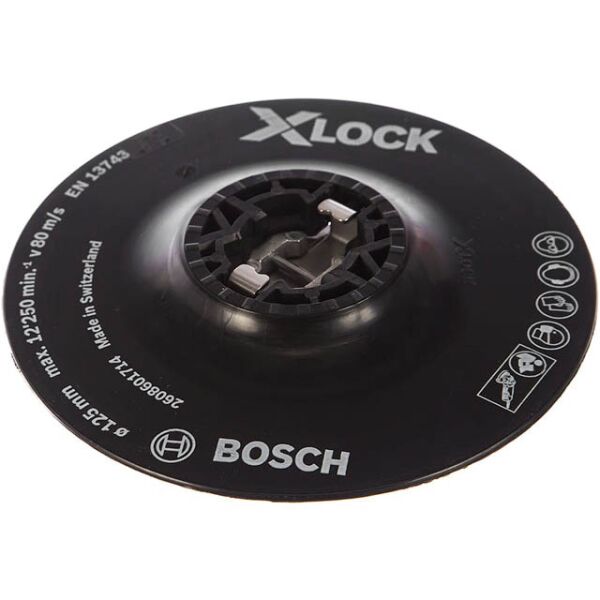 

Оснастка для инструмента BOSCH, Опорная тарелка Bosch X-LOCK 125мм 2608601714