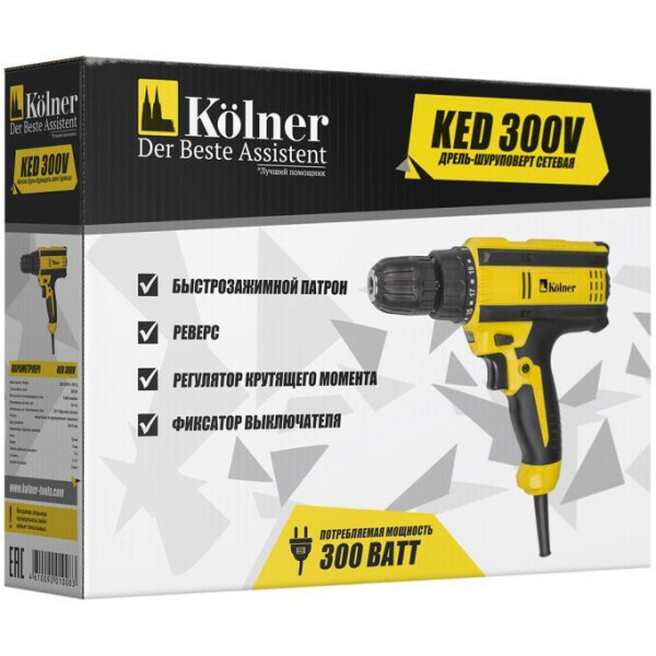 Дрель-шуруповерт Kolner KED 300V (кн300вед) Дрель-шуруповерт Kolner KED 300V (кн300вед)