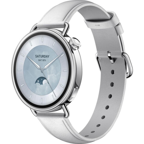 Смарт-часы Xiaomi Watch S4 41mm Leather Strap White (BHR07VUGL/M2502W1)