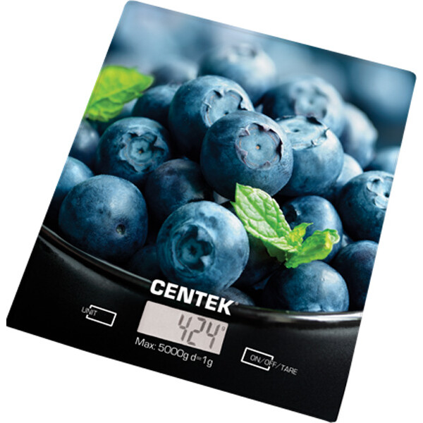 

Весы кухонные, бытовые CENTEK, Кухонные весы CENTEK CT-2462 (голубика)