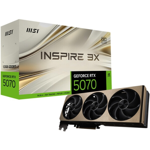 Видеокарта MSI GeForce RTX 5070 12G Inspire 3X OC