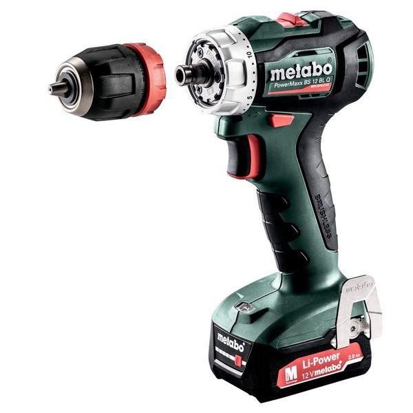 

Шуруповерты, гайковерты Metabo, Дрель-шуруповерт Metabo Powermaxx 12 BL Q (601039500) с 2-мя АКБ
