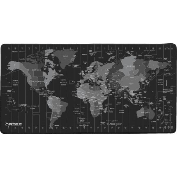 

Коврик для мыши Natec, Коврик для мыши Natec Time Zone Map Maxi (NPO-1119)