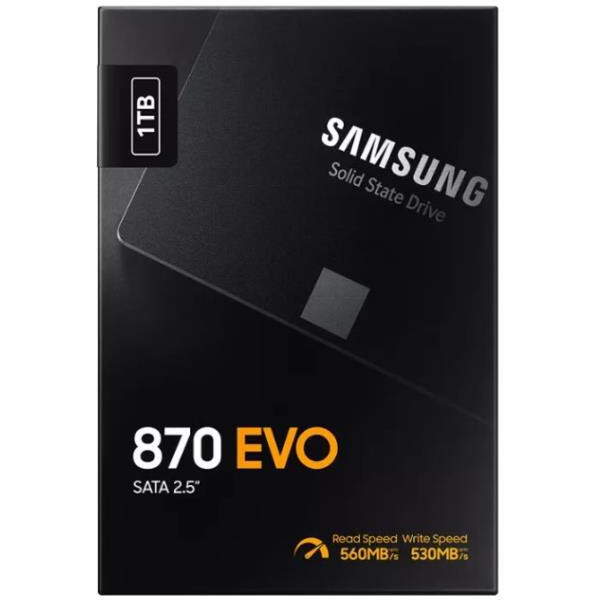Накопитель SSD SAMSUNG 870 EVO 1TB (MZ-77E1T0BW) Накопитель SSD SAMSUNG 870 EVO 1TB (MZ-77E1T0BW)