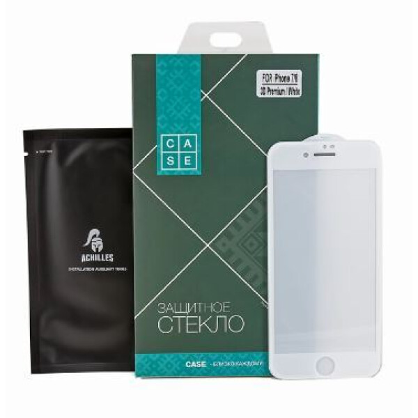 Защитное стекло Case 3D Premium для Apple iPhone 7 / 8 (белый)