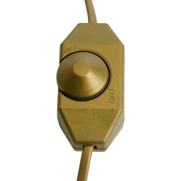 Сетевой шнур с диммером Feron DM103-200W 23057 (1,5+0,5м ,золото) Сетевой шнур с диммером Feron DM103-200W 23057 (1,5+0,5м ,золото)