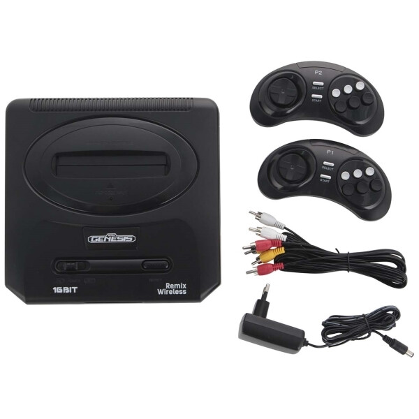 Игровая приставка Retro Genesis Remix Wireless 8+16 Bit (2 геймпада, 600 игр) Игровая приставка Retro Genesis Remix Wireless 8+16 Bit (2 геймпада, 600 игр)