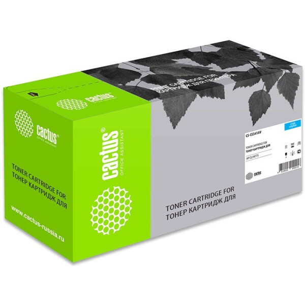 Картридж лазерный Cactus CS-CE341A CE341A голубой (16000стр.) для HP CLJ M775