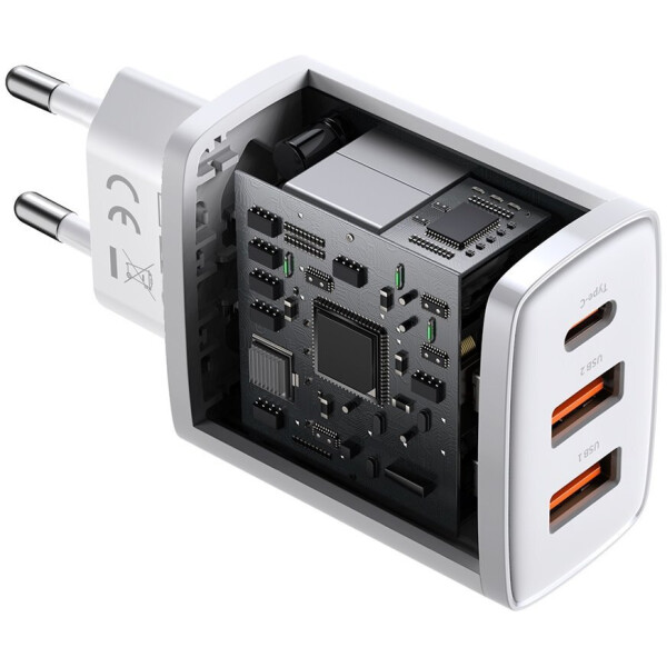 Сетевое зарядное Baseus Compact Quick Charger 2U+C 30W CCXJ-E02 Сетевое зарядное Baseus Compact Quick Charger 2U+C 30W CCXJ-E02