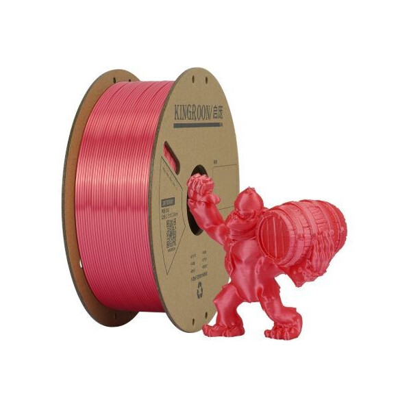 Пластик Kingroon PLA Silk 1.75мм NSC010 (1кг, Red)