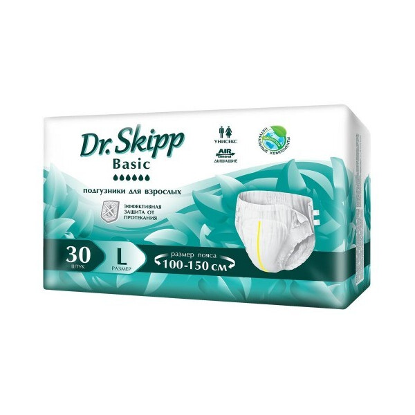Подгузники для взрослых Dr. Skipp Basic L (30 шт)