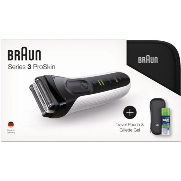 Электробритва BRAUN 3040TS white + гель для бритья + чехол (816450855416) Электробритва BRAUN 3040TS white + гель для бритья + чехол (816450855416)