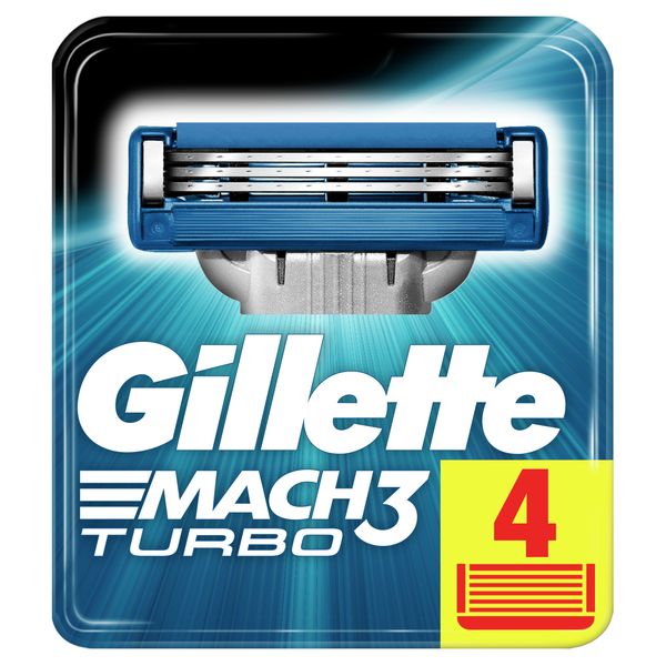 

Набор подарочный Gillette, Сменные кассеты GILLETTE Mach3 Turbo 4шт (3014260331306)