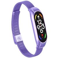 Ремешок Bingo Stainless Grid для XIAOMI Mi Band 7 (сиреневый)