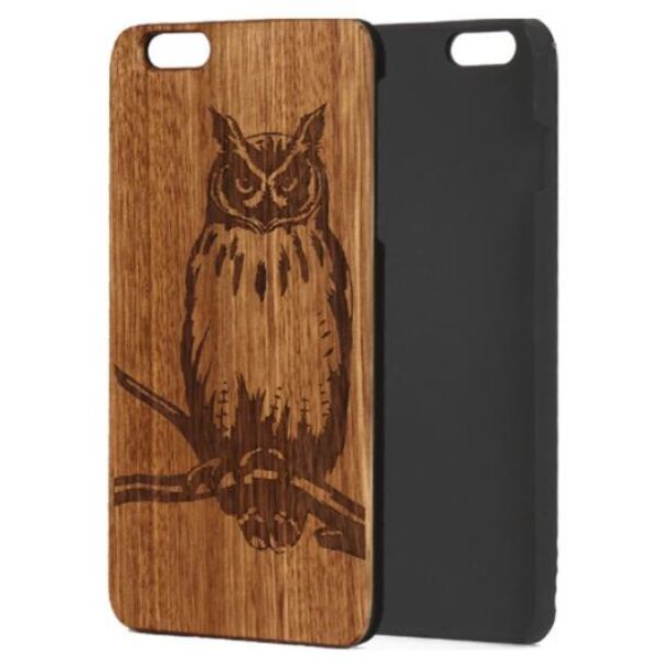 

Чехлы для мобильных телефонов CASE, Накладка CASE Wood для Apple iPhone 7 / 8 (зебрано, филин)
