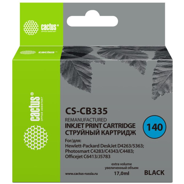 Картридж струйный Cactus CS-CB335 №140 (черный)