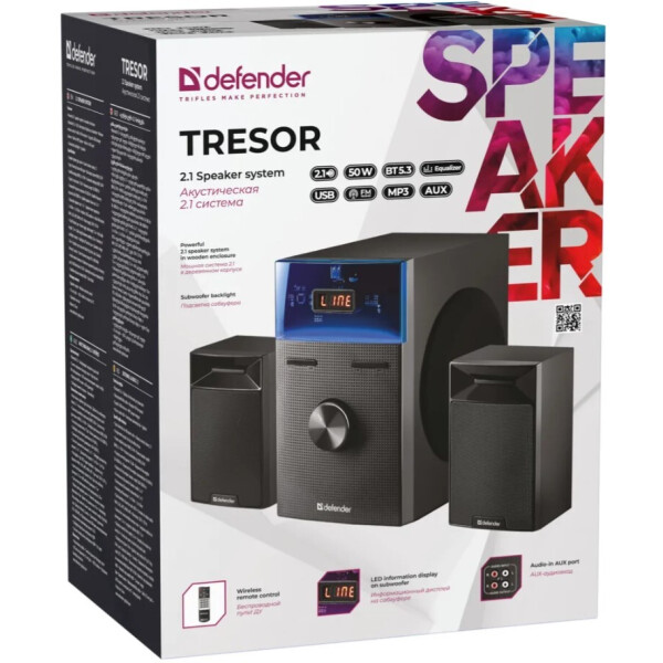 Акустическая 2.1 система DEFENDER Tresor Акустическая 2.1 система DEFENDER Tresor