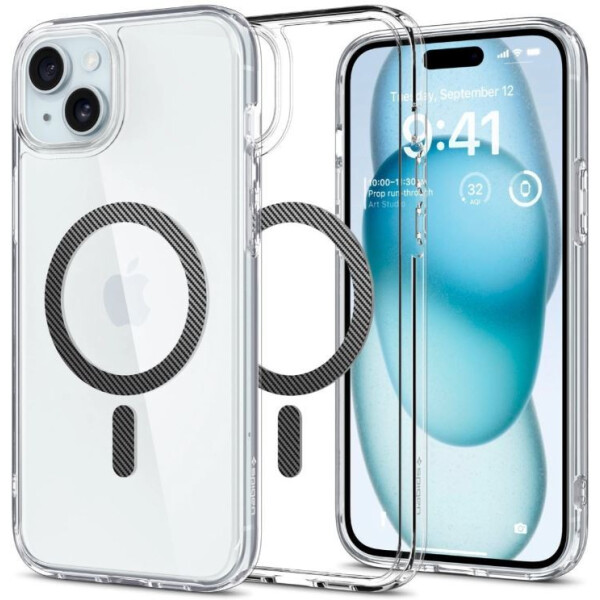 Чехол для телефона Spigen Ultra Hybrid (MagFit) для iPhone 15 ACS06805 (черный)