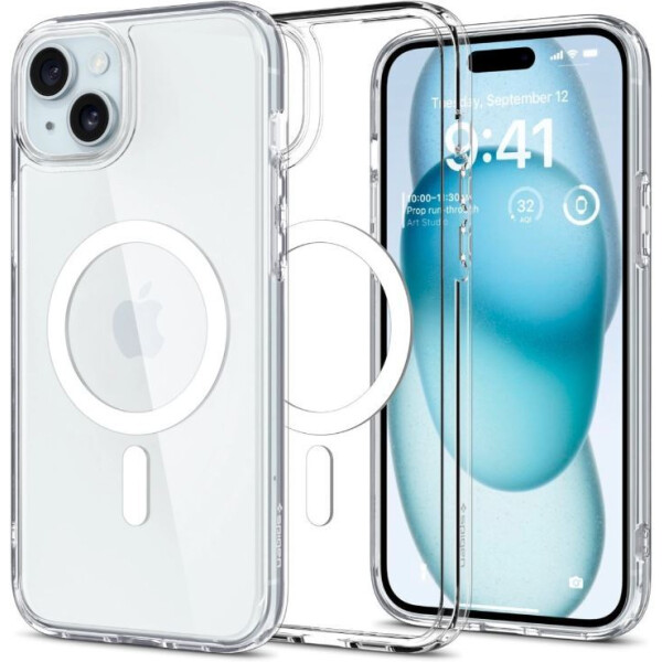 Чехол для телефона Spigen Ultra Hybrid (MagFit) для iPhone 15 ACS06802 (белый)