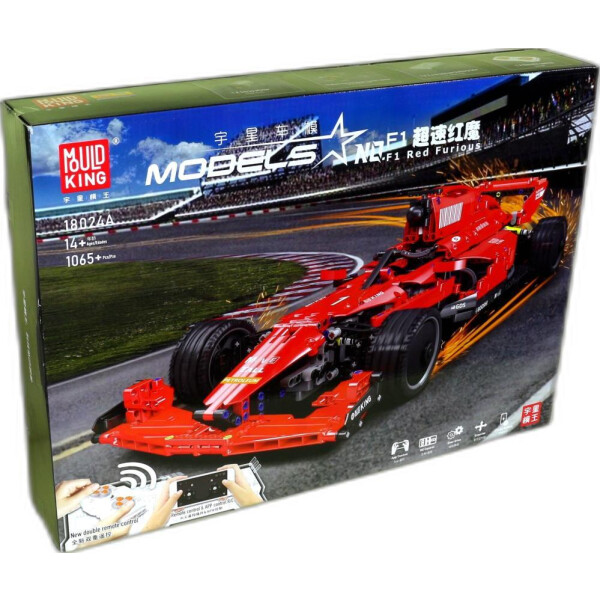 Конструктор Mould King 18024A Автомобиль Formula 1. Красная ярость