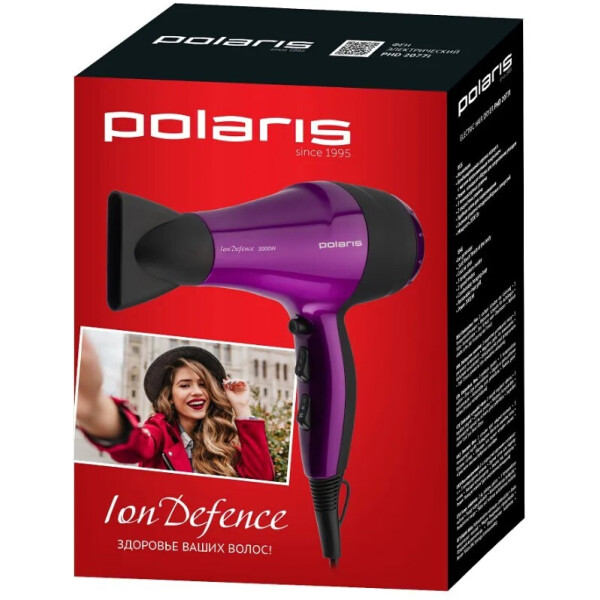 Фен POLARIS PHD2077i фиолетово-черный Фен POLARIS PHD2077i фиолетово-черный
