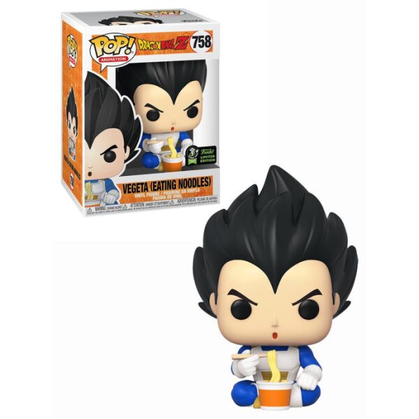 

Игры, игрушки FUNKO, Фигурка Funko POP! Vinyl: ECCC: DBZ: Vegeta Eating Noodles (45926)