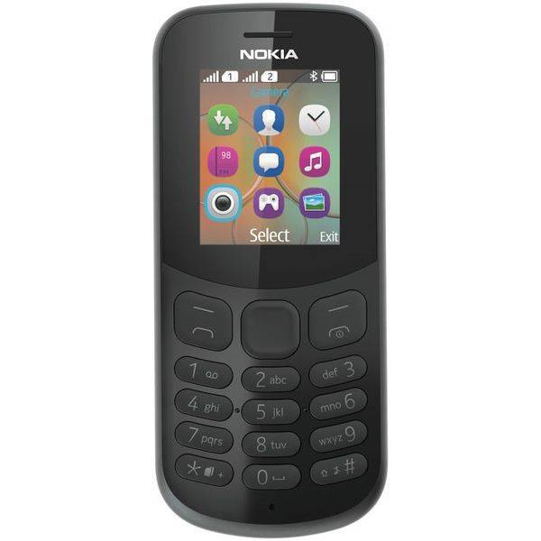 Телефон Nokia 130 DS черный