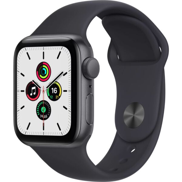 

Умные часы Apple, Смарт-часы APPLE Watch SE Space Grey Aluminium Case with Midnight Sport Band 44mm (MKQ63RB/A)