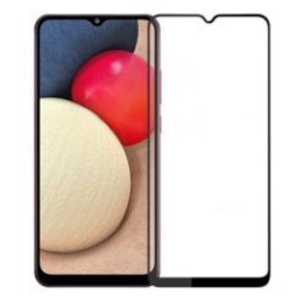 Защитное стекло CASE Full Glue для Samsung Galaxy A02s (черный)