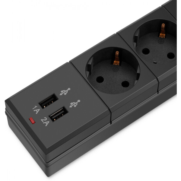 Сетевой фильтр Buro BU-SP3-USB-2A-B Сетевой фильтр Buro BU-SP3-USB-2A-B